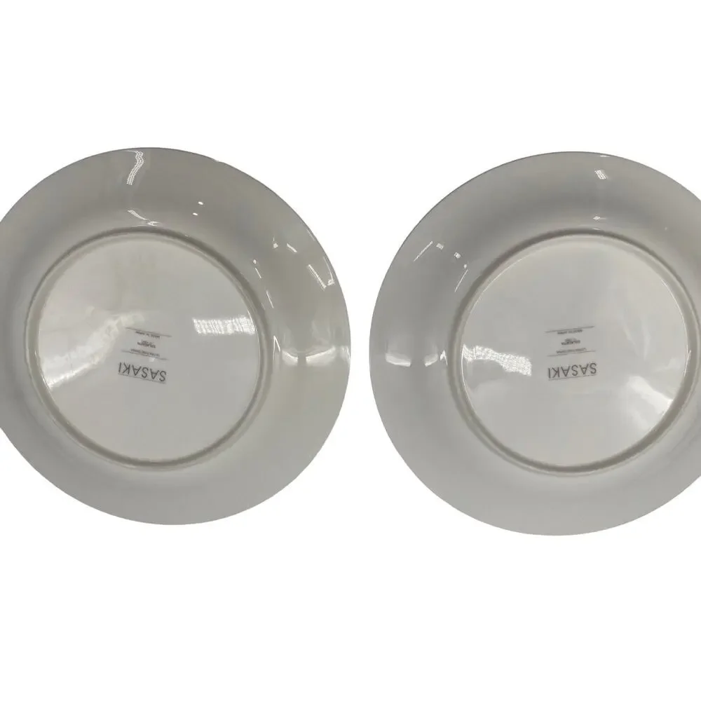 Sasaki Japan Fine China CALCUTTA GREY Dinner Plate 10 5/8